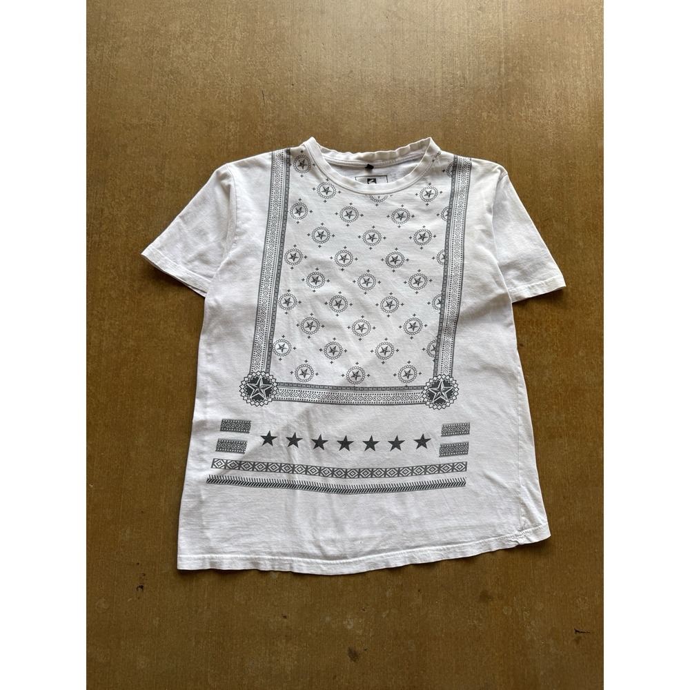 SouthPole All Over Print Stars Bandana Jersey Style AOP Y2K Skater T-Shirt L
